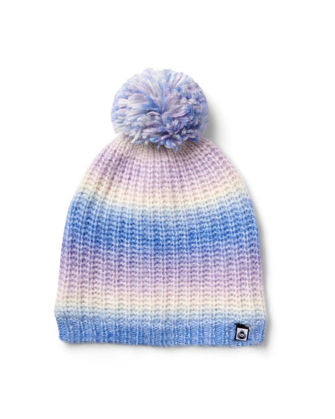Biasis Blue Bobble Hat – Cozy Winter Knit Cap