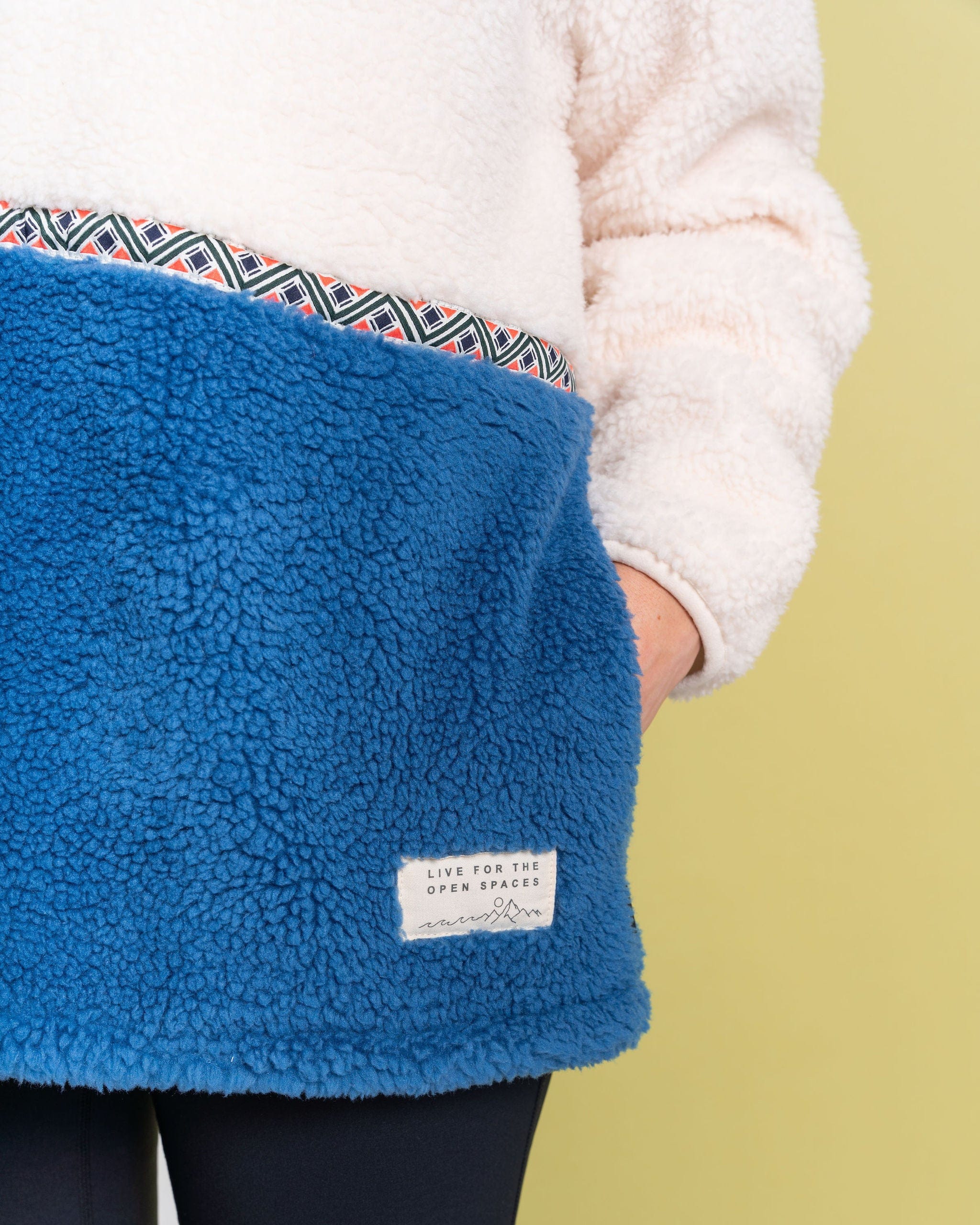 Biasis Women’s Cream 1/4 Zip Fleece – Recycled Borg Pullover - Image 9