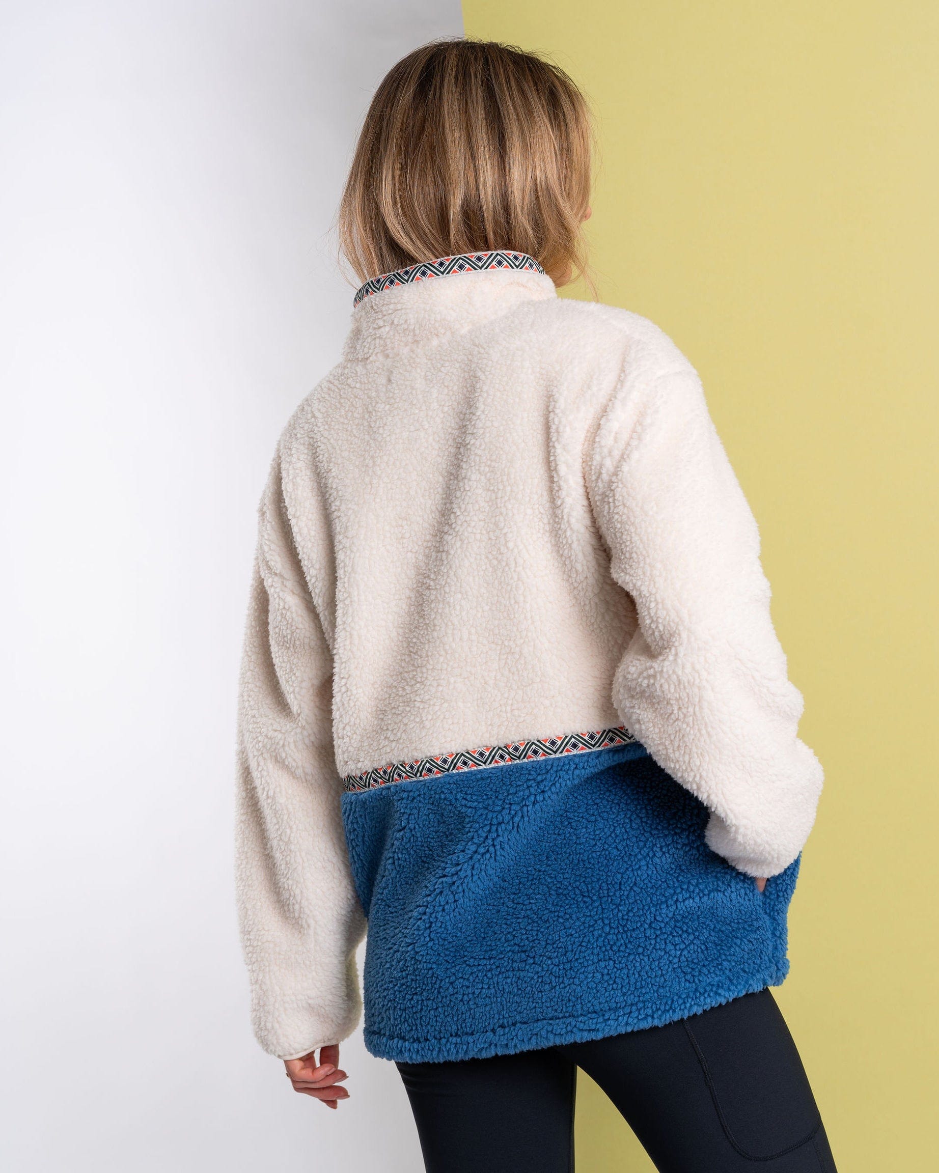 Biasis Women’s Cream 1/4 Zip Fleece – Recycled Borg Pullover - Image 8