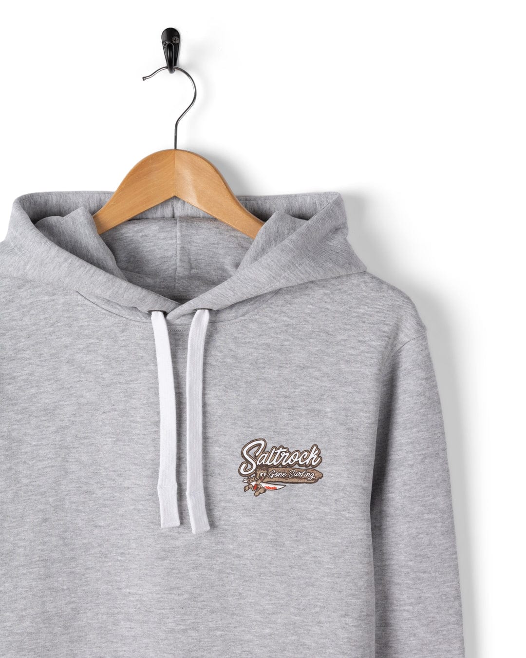 Biasis Men’s Grey Pop Hoodie – Lightweight Casual Pullover - Image 4